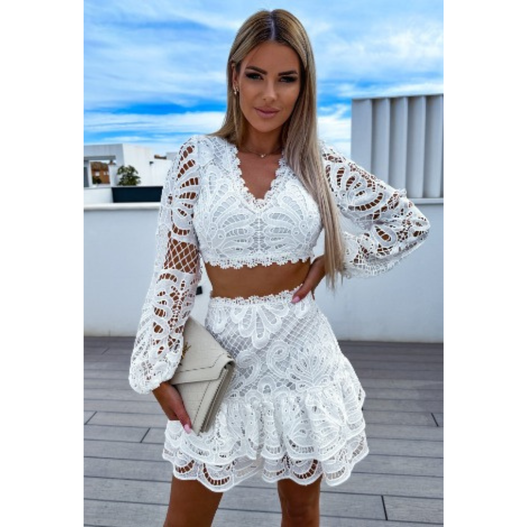 Elegant Lace Two-Piece Set