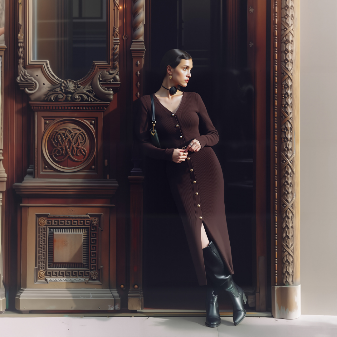 Avina Rib Dress