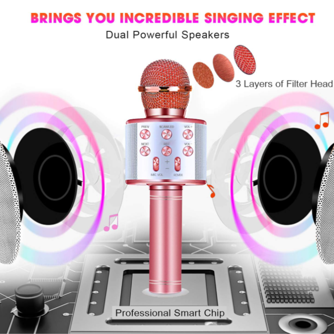 Bluetooth Multi-function Microphone - Home Karaoke with Style!