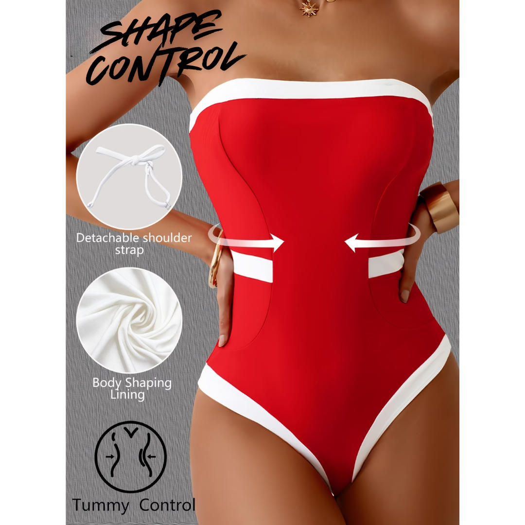 Shape Control Bandeau Swimsuit