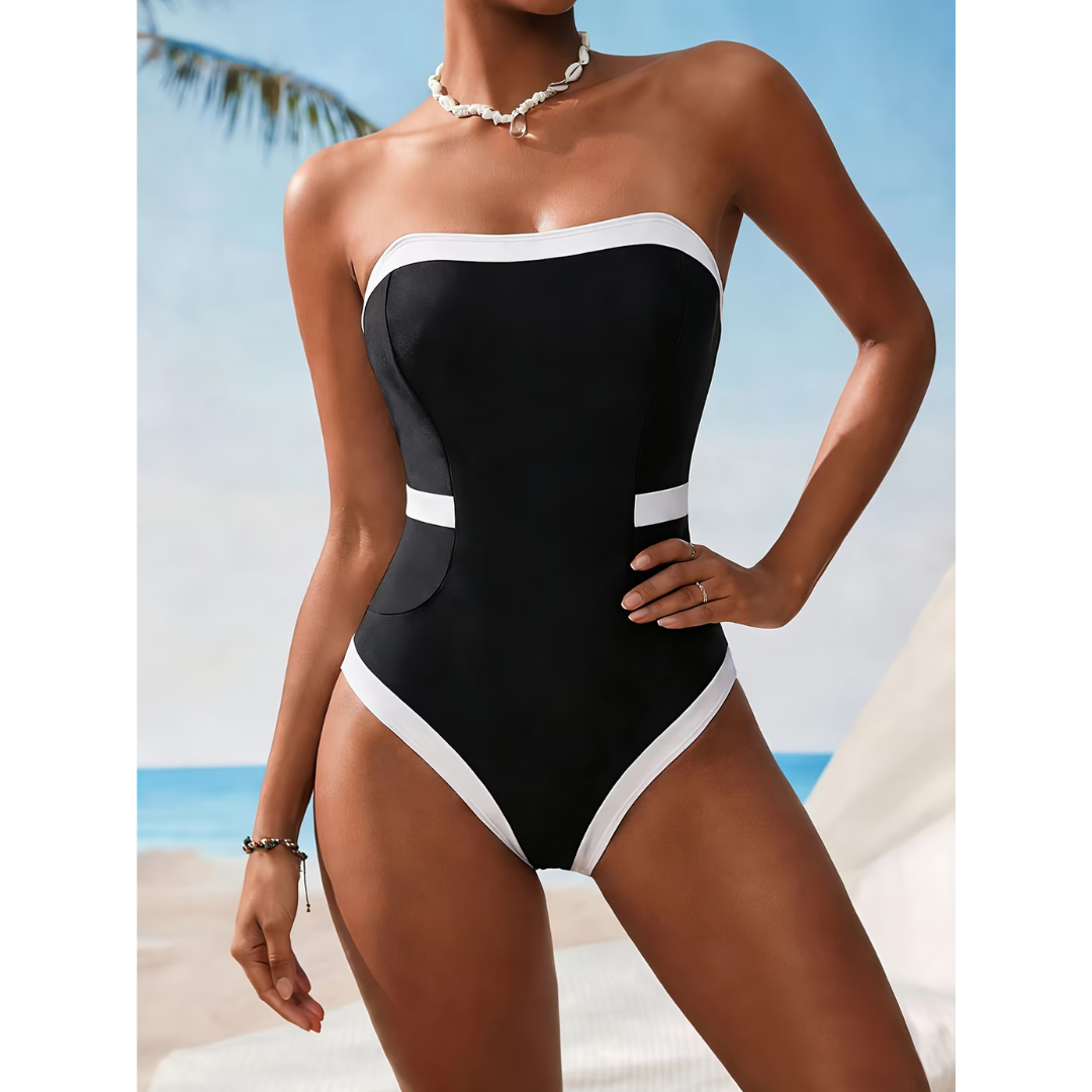 Shape Control Bandeau Swimsuit