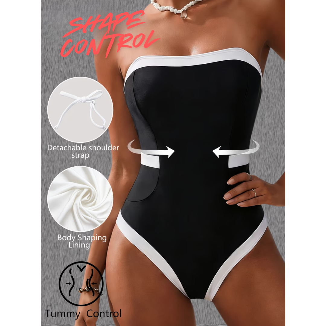 Shape Control Bandeau Swimsuit